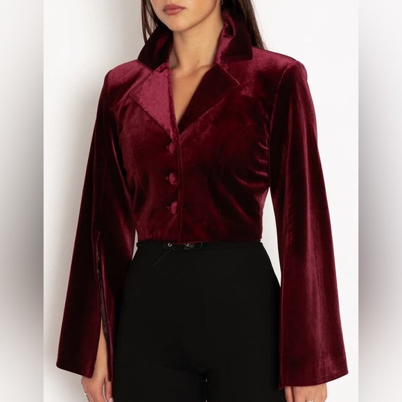 Blackmilk “SOME VELVET MORNING CROPPED JACKET - LIMITED” Size 8 US/12 AUST NWT - Picture 4 of 16